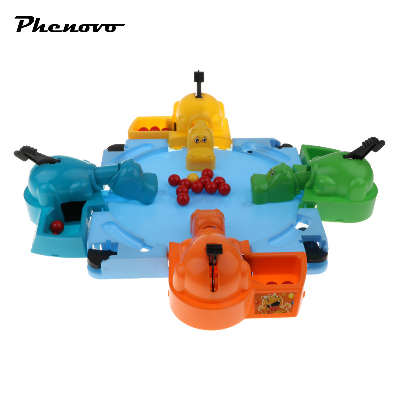 Máy tính để bàn Hungry Hippo Game Đồ chơi trò chơi bảng vui nhộn (Có hướng dẫn sử dụng tiếng Anh) dà