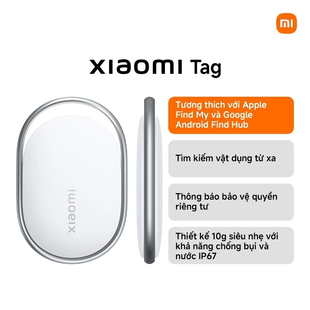 Thiết bị định vị Xiaomi Tag - Chính hãng Bảo hành 12 Tháng