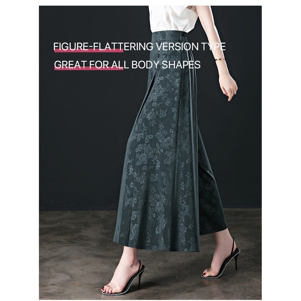【Lightweight & Breathable】Women's Flowy Palazzo Pants With High Waist - Summer Wide-Leg Trousers For