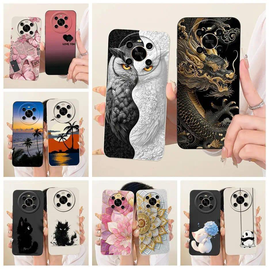Dành Cho Honor X9 4G Ốp Lưng Cú Rồng Sơn Vỏ Mềm TPU Mờ Ốp lưng Honor X9 X 9 HonorX9 5G ANY-NX1 Ốp Lư