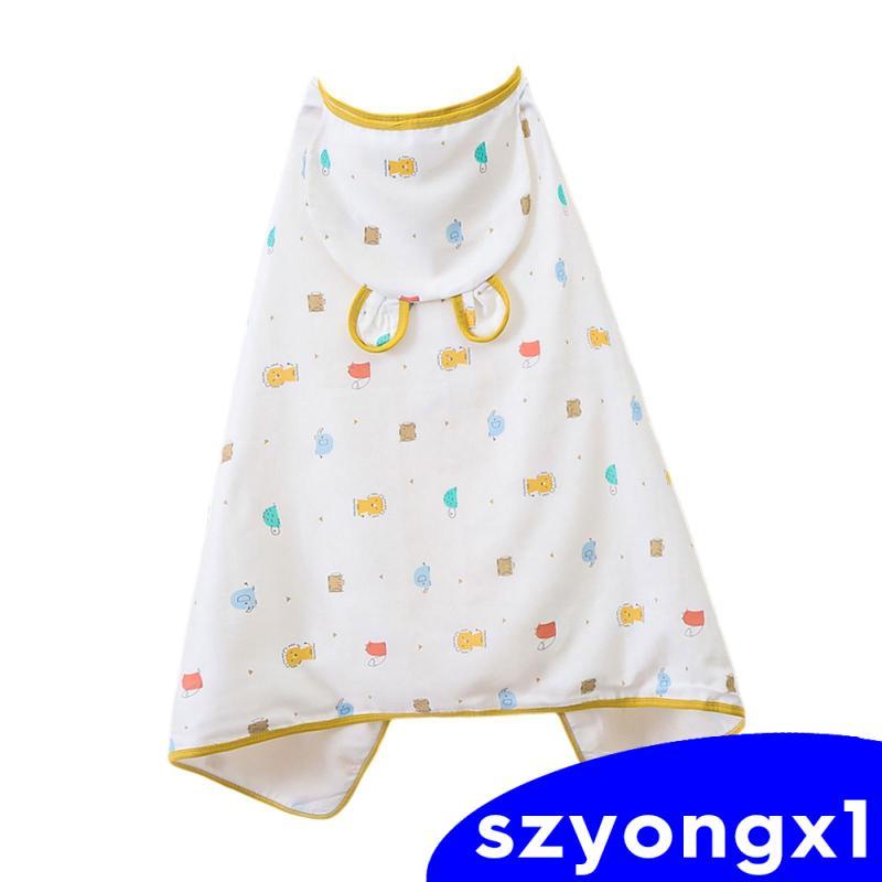 Khăn Cho Bé Thấm Hút Cho Bé Khăn Tắm Trẻ Sơ Sinh Muslin Khăn Muslin Có Mũ Trùm Đầu Cho Bé