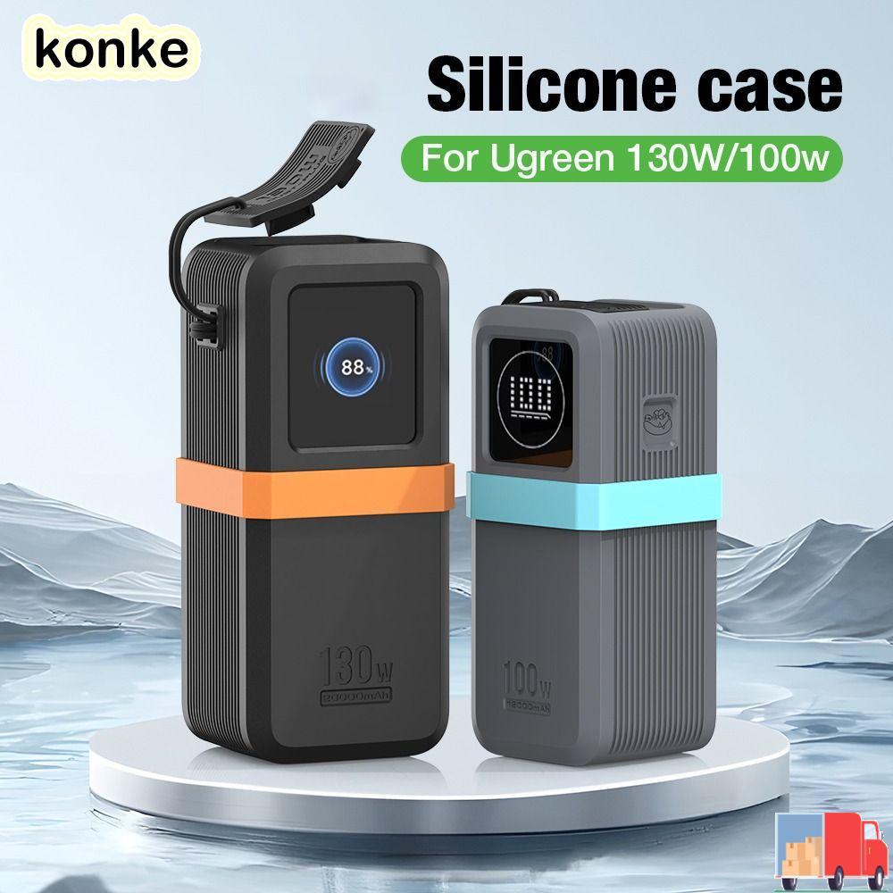 Bảo vệ KONKE, silicon mềm di động, chống bụi chống sốc cho ngân hàng điện UGREEN Nexode 20000mAh 130