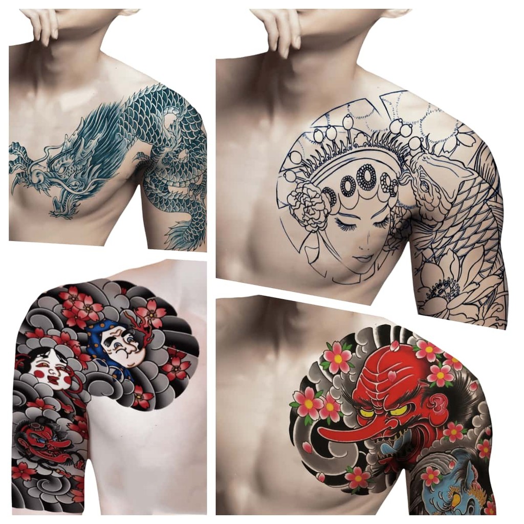 YDRW Chuyển Nước Hình Xăm Hình Xăm Miếng Dán Thực Vật 6996 Hình Xăm Hình Xăm Giả Hình Xăm Nhuộm Tạm 