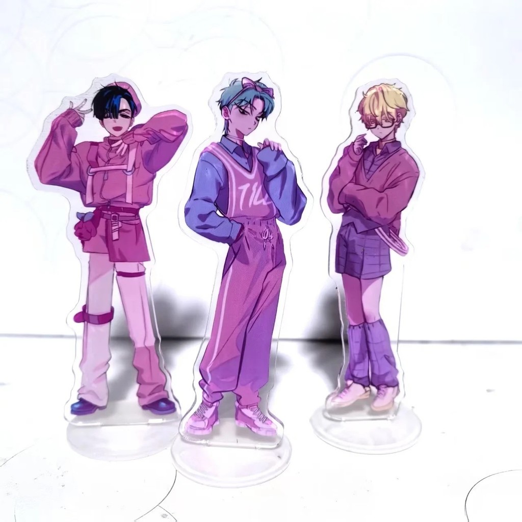 Standee Anime Alien Stage mô hình mica trang trí bàn học nhân vật Ivan Till Luka quà tặng decor trưn