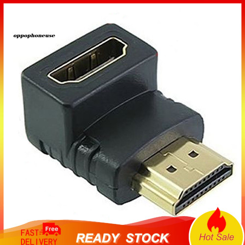 [Còn hàng] Bộ chuyển đổi góc phải 90 độ tương thích HDMI V14 cho TV LCD HDTV 1080P 3D