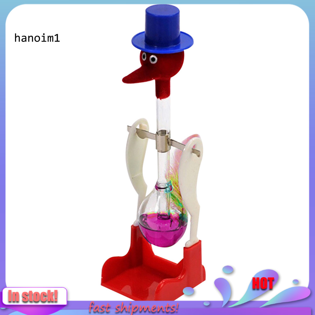 HAN _ Creative Non-Stop Liquid Drinking Glass Lucky Bird Duck Bobbing Magic Prank Toy