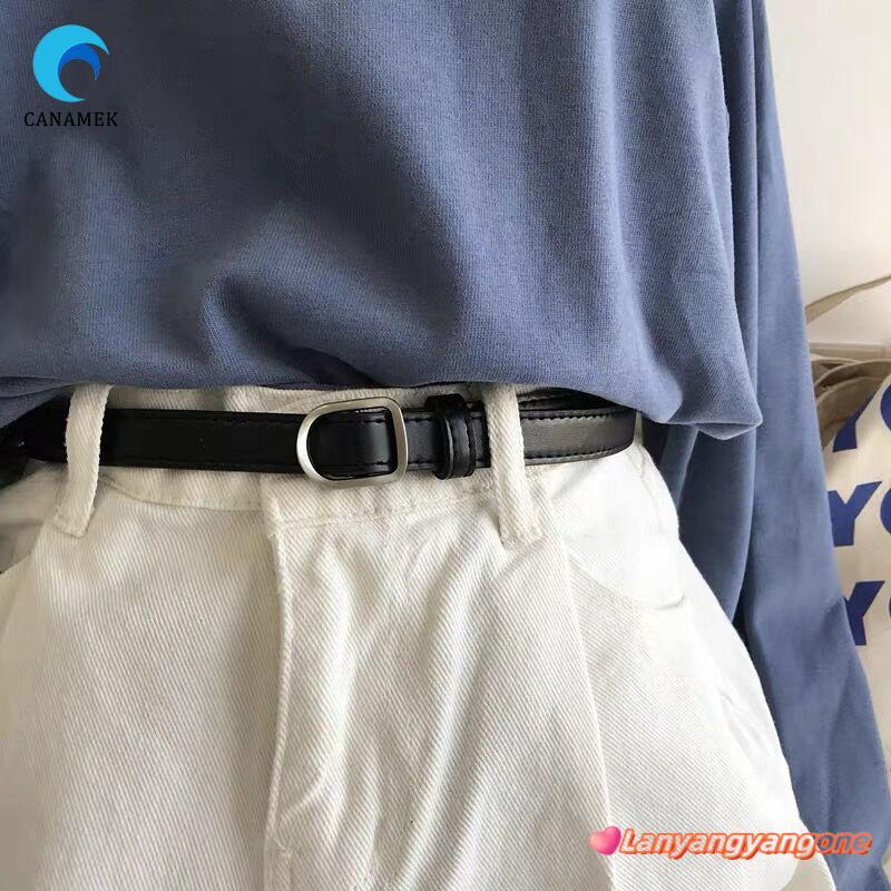 Dây Thắt Lưng Pu Mỏng dành cho Nữ - Thiết Kế Sang Trọng, Phù Hợp Quần Jean và Đầm