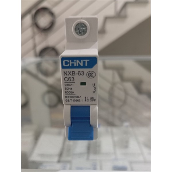 ⚡ Aptomat MCB 1 Pha CHINT NXB1-63 – 63A
