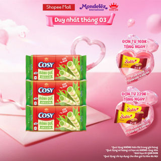 Combo 3 Bánh Quế Cosy Với Kem Vị Lá Dứa 117.6g