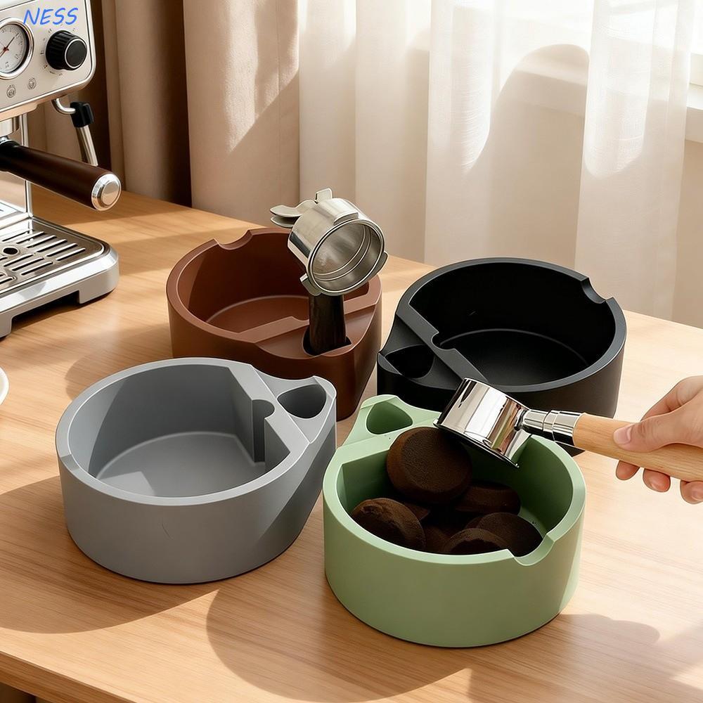 NESS Knock Coffee Slag Box, Thùng đựng cà phê Espresso thấm hút sốc dung tích 1L, Đế cốc Suciton chu
