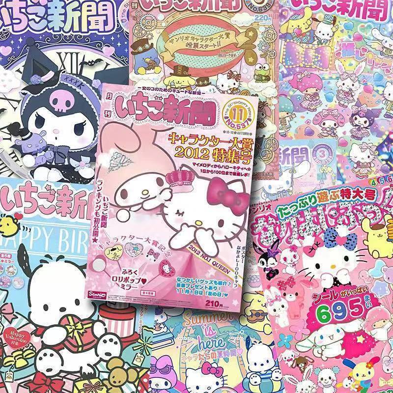 Sanrio Poster Dán Tường Nền Tường Giấy Dán Tường Phòng Tường Tự Dính Miếng Dán Cô Gái Trái Tim Truyệ
