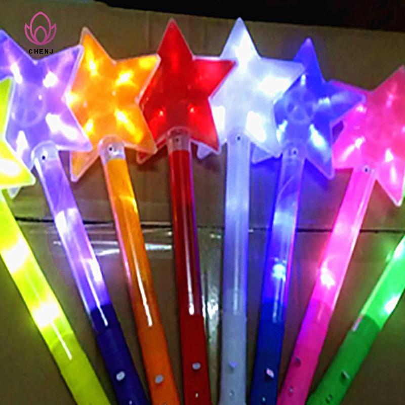 [CENJ] Pentagram Star Glitter Sti Luminous Flat Star Light Sti Concert Đồ dùng cổ vũ [MỚI]