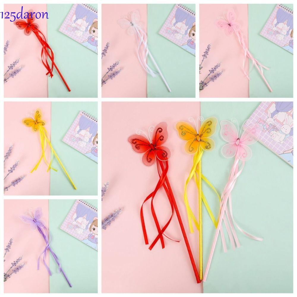 DARON1 Cây đũa phép cổ tích đầy màu sắc, Cây đũa phép nữ nhập vai Cây đũa phép cổ tích hình con bướm