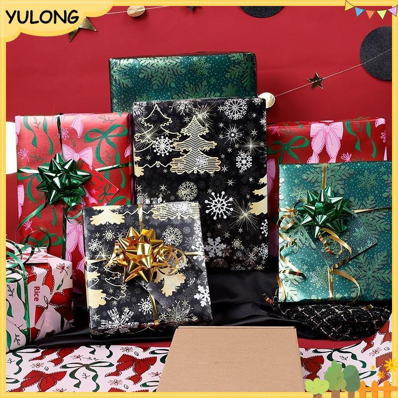 Giấy gói cuộn YU 1 Quấn 17 inch X 118 inch, Giấy gói Giáng sinh, Giấy kraft - Giấy kraft Pinecone Xm