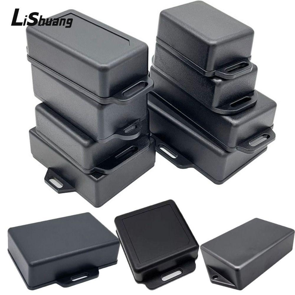 LISHUANG DIY Nhà Ở Dụng Cụ Hộp Dự Án Điện Tử, Đen PCB Điện Tiếp Liệu, 9 Kiểu Chống Thấm Nước ABS Nhự