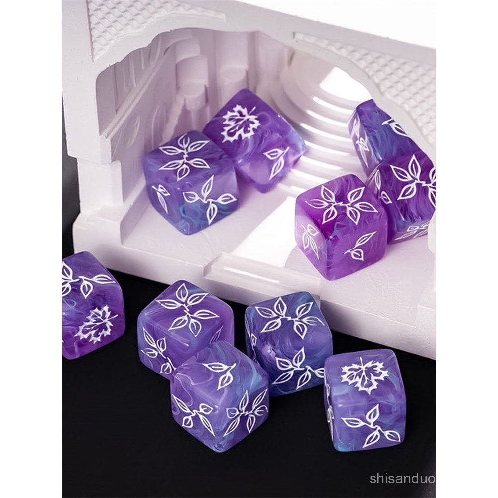 Piaosi Acrylic Running Group Dice Dungeon and Dragon DND Cthulhu COC Board Game Digital Dice Warhamm