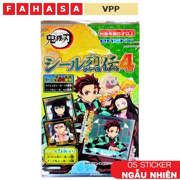 Bộ Sticker Nhân Vật Demon Slayer Seal Retsuden Vol.4 - Ensky (5 Sticker Ngẫu Nhiên)