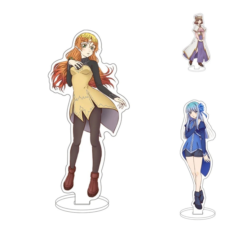 Standee Mô Hình Chú Tôi Đến Từ Thế Giới Khác Isekai Ojisan Anime Acrylic Mica 15cm Trang Trí Bàn Học