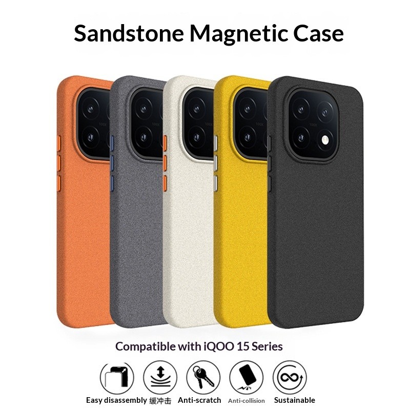 Ốp điện thoại di động hút từ tính iQOO 15 cho Vivo X300 Pro iQOO 15 Vỏ cứng PC chống vân tay