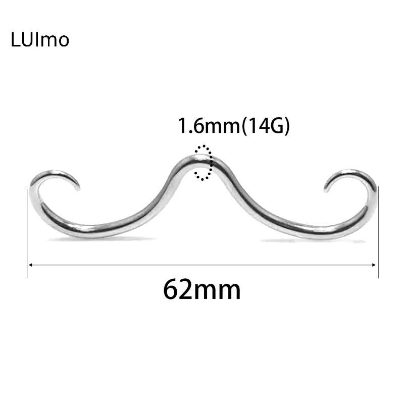 LUImo Creative Septum ria mép Mũi Nhẫn Dành Cho Nữ Thời Trang Thép Không Gỉ Mũi Nhẫn Vòng Septum Xuy