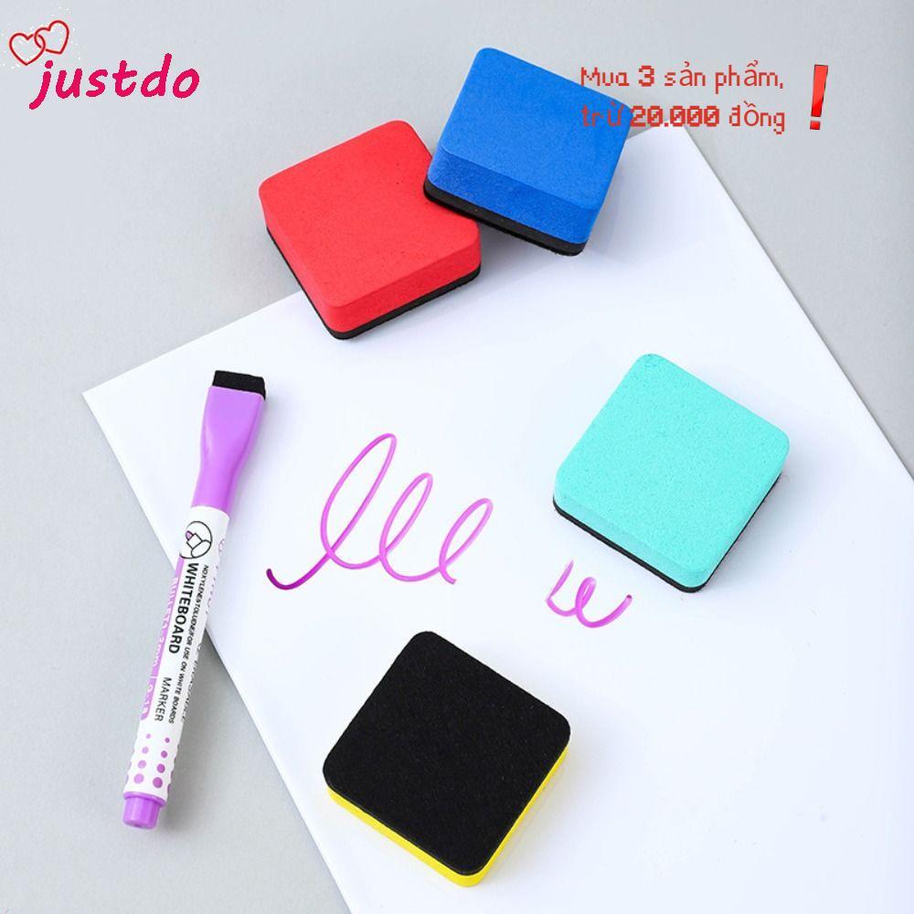 JUSTODO Whiteboard Dry Eraser, Vuông Nhiều Màu Bảng Trắng Tẩy, Di Động Flannel Lau Trường Văn Phòng