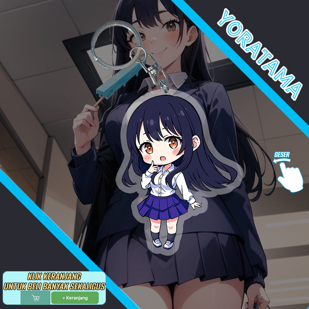 Gantungan Kunci Yamada Anna Boku no Kokoro, Keychain Anime Lucu