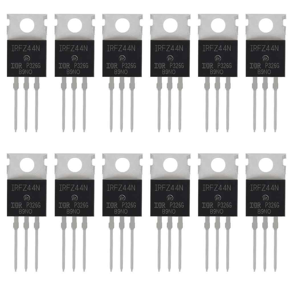12 Chiếc IRFZ44N IRFZ44 Power MOSFET Transistor IRFZ44NPBF N-Channel Transistor Chỉnh Lưu Điện 49A 5