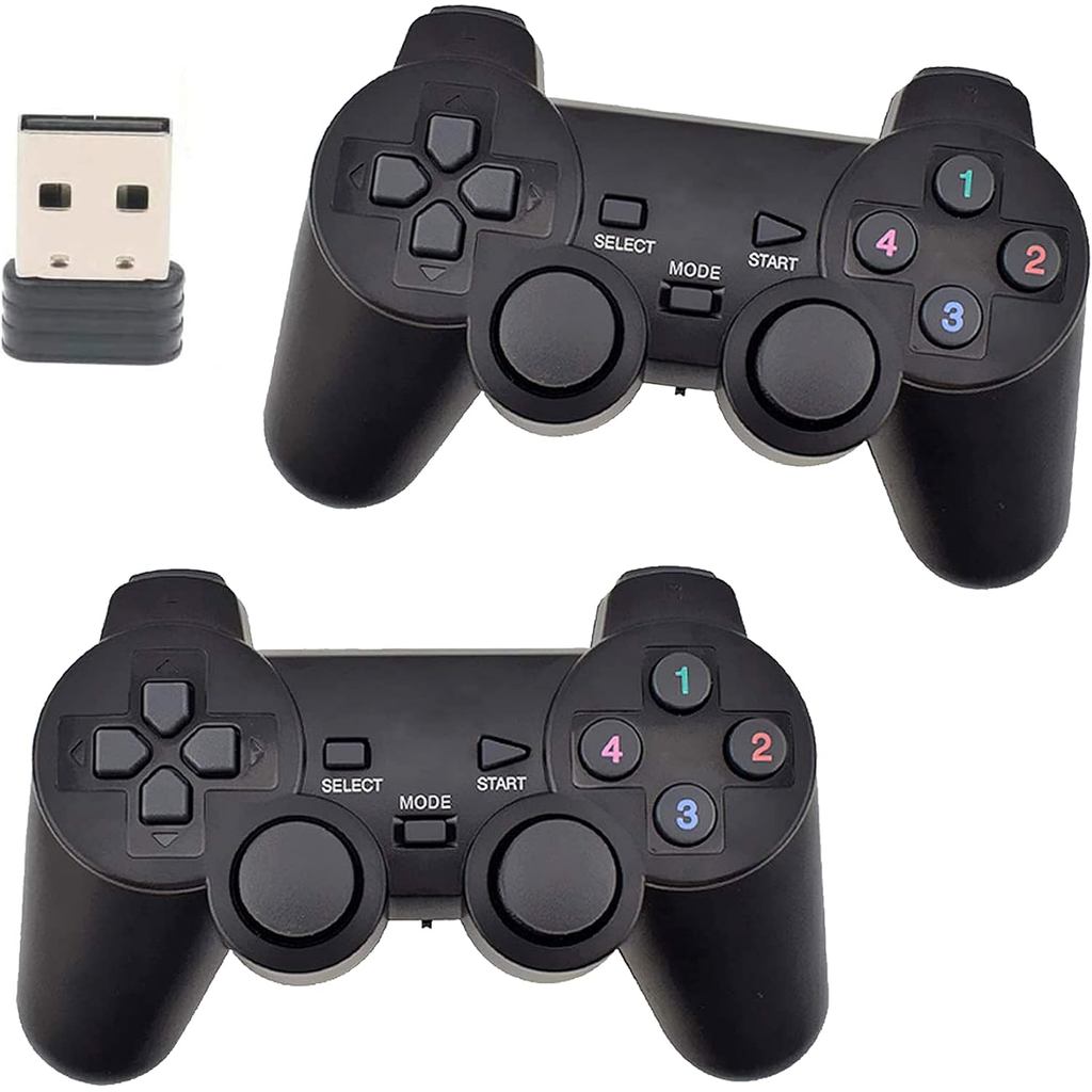 C-Zone 2.4GHz USB Twins Bộ điều khiển trò chơi không dây Tay cầm chơi game có WIN98 / 2000 / X / 200