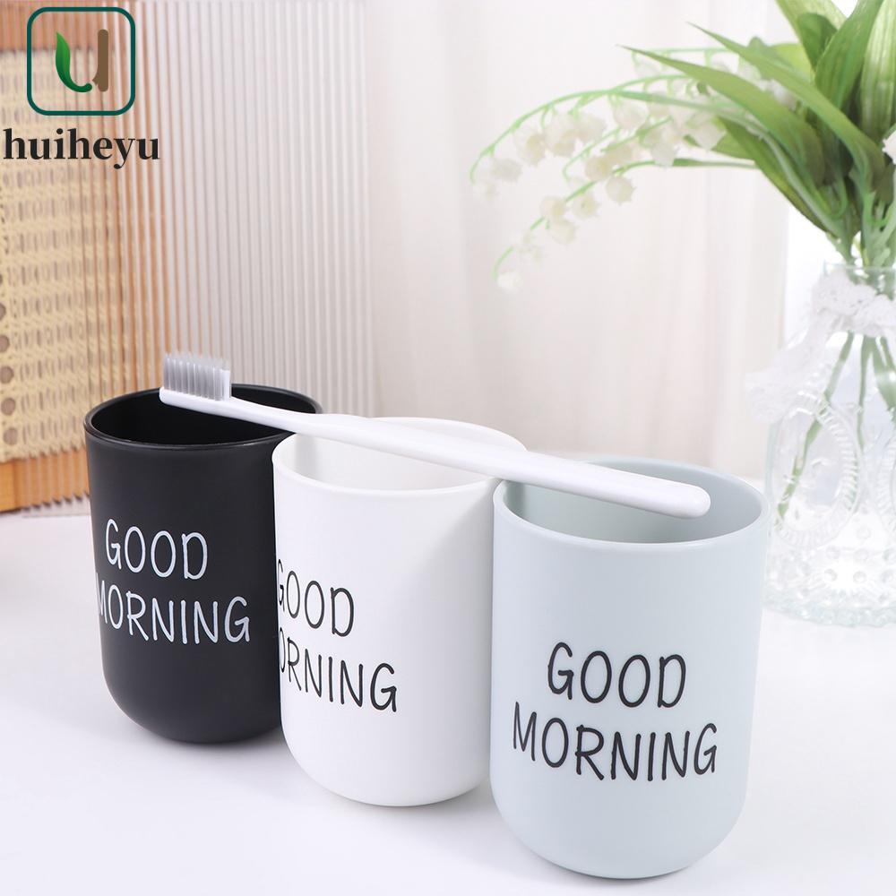 ZENITHEM Good Morning Cup dành cho đồ uống Du lịch Giá đỡ bàn chải đánh răng chịu nhiệt Hộp đựng lưu