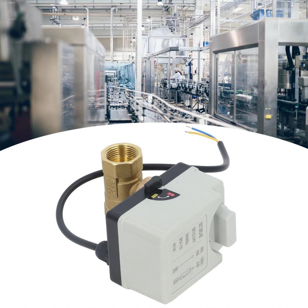 Van bi điện 2 chiều Thường đóng có động cơ Dễ dàng nối dây 1.6Mpa IP54 cho dung dịch Ethylene Glycol