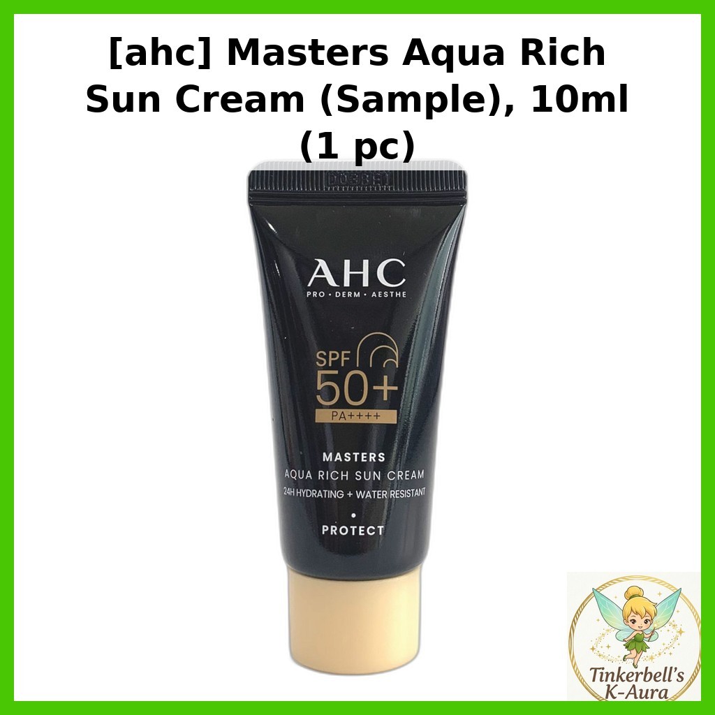 [ahc] Kem chống nắng Masters Aqua Rich (Mẫu), 10ml (1 cái) / Mẫu kem chống nắng Hàn Quốc / Công thức