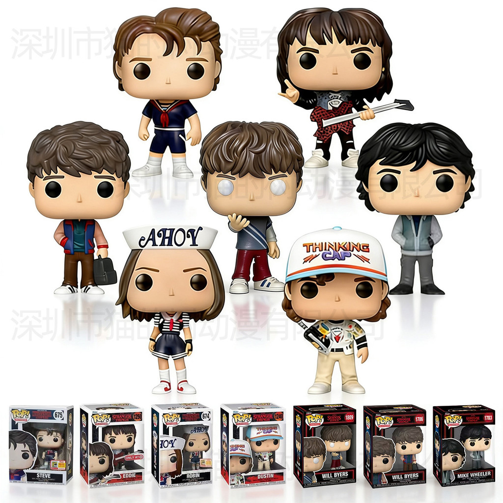 Stranger Things Hand-Made Bán chạy Stranger Things 5 Phim truyền hình Mỹ POP Steve Luo Ping Dustin E