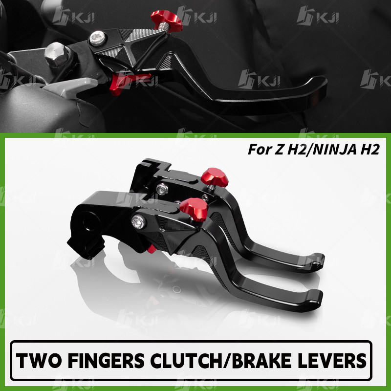 Dành Cho Kawasaki Z H2 / NINJA H2 Hai Ngón Tay Phanh Ngắn Đòn Bẩy Đua Tay Cầm Đòn Bẩy Phụ Kiện Phần