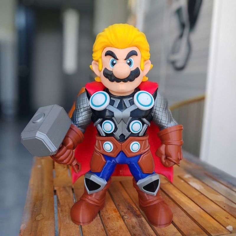 Anime Nhật Bản Mario Mario Thần Sấm Đồ Chơi Lắp Ráp Mario Thần Sấm Trọn Bộ Đồ Chơi Lắp Ráp Toàn Thân