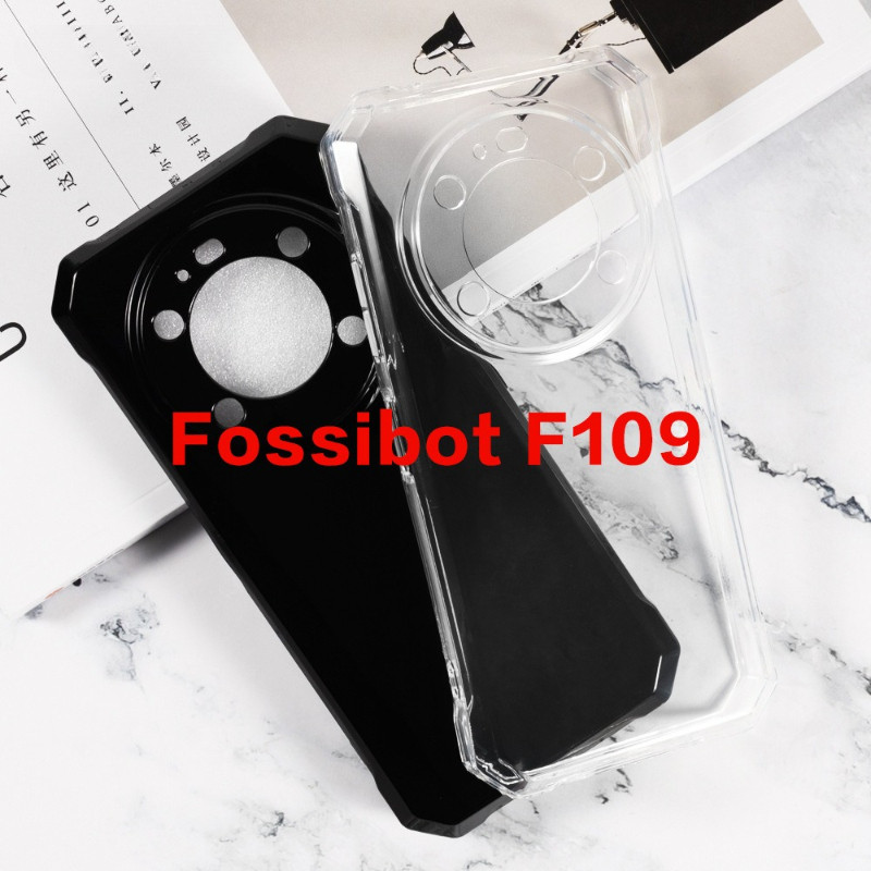 Dành Cho FOSSIBOT F109 Ốp Điện Thoại TPU Mềm Cho FossibotF109 Ốp Lưng Bảo Vệ Chống Sốc Màu Đen Trong