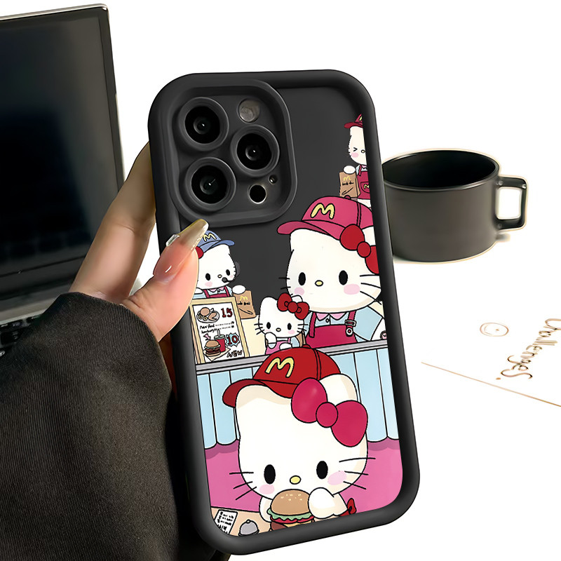 Ốp Lưng cho OPPO A9 2020/A5S/A3S/A3X/A5 pro/A15/A16/A16K/A17 Hello Kitty Nhà Hàng TPU Soft Shell chố