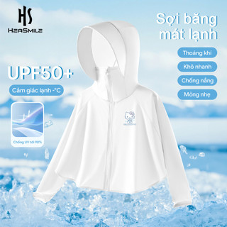 Áo chống nắng bé gái casual HeaSmile vải mát lạnh thoáng khí dễ phối đồ mặc hằng ngày(BFXGNFSF)