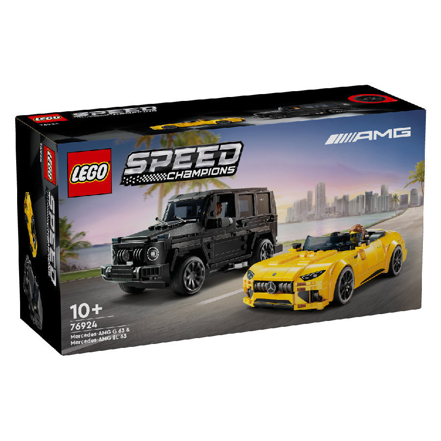 LEGO SPEED CHAMPIONS 76924 Đồ Chơi Lắp Ráp Siêu Xe Mercedes Amg Gt Roadster 2024 & Amg G63