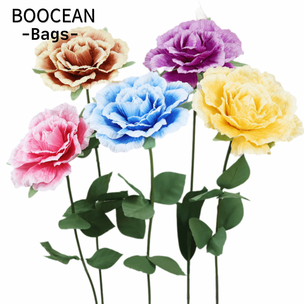 BOOCEAN PE Foam Hoa hồng nhân tạo, Kích thước lớn Hoa hồng Nhánh Đạo cụ chụp ảnh khổng lồ, 50cm PE F