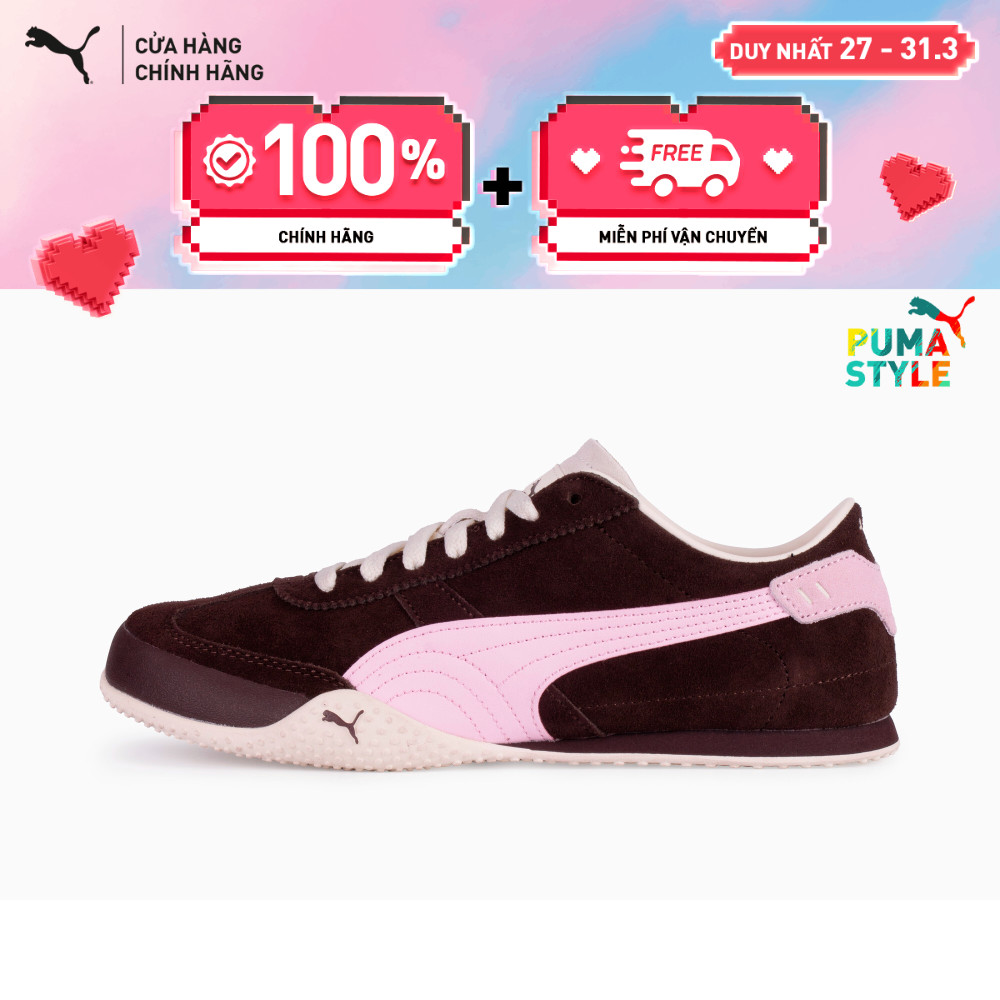 Giày Thời Trang PUMA Nữ Bella UT Classic Dark Chocolate-Pearl Pink-Frosted Ivory Màu Nâu