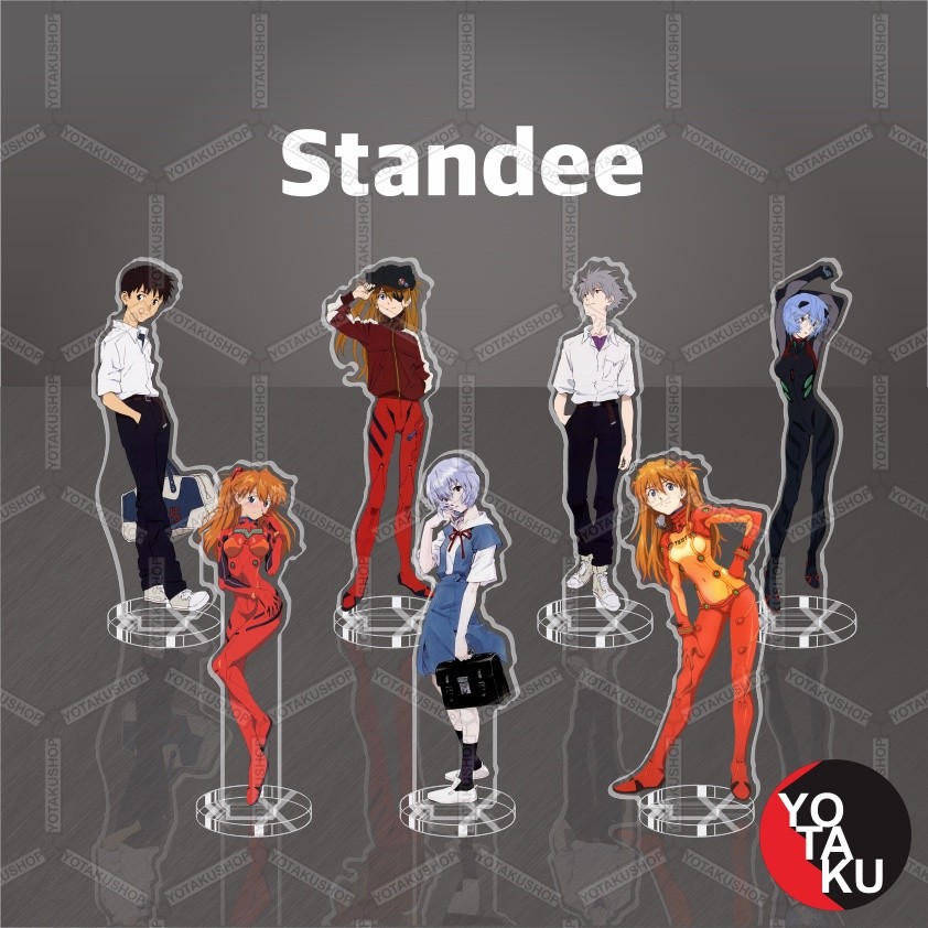 Standee Besar Evangelion Anime Seri 2 Figure Anime Akrilik Asuka Shinji Rei YOTAKUSHOP
