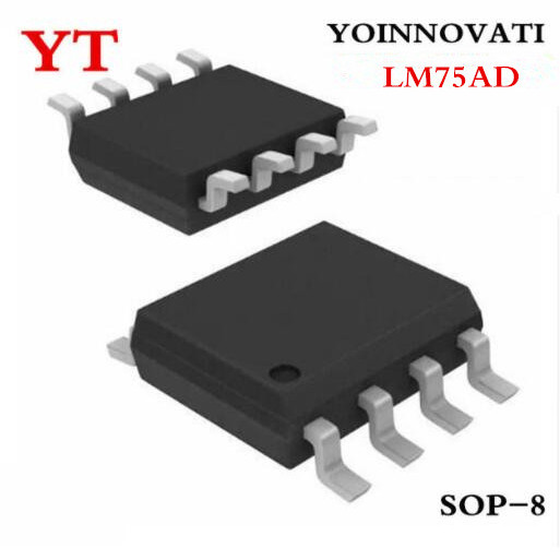 100 Cái / lốc LM75AD LM75A SOP8 IC Chất Lượng Tốt Nhất.