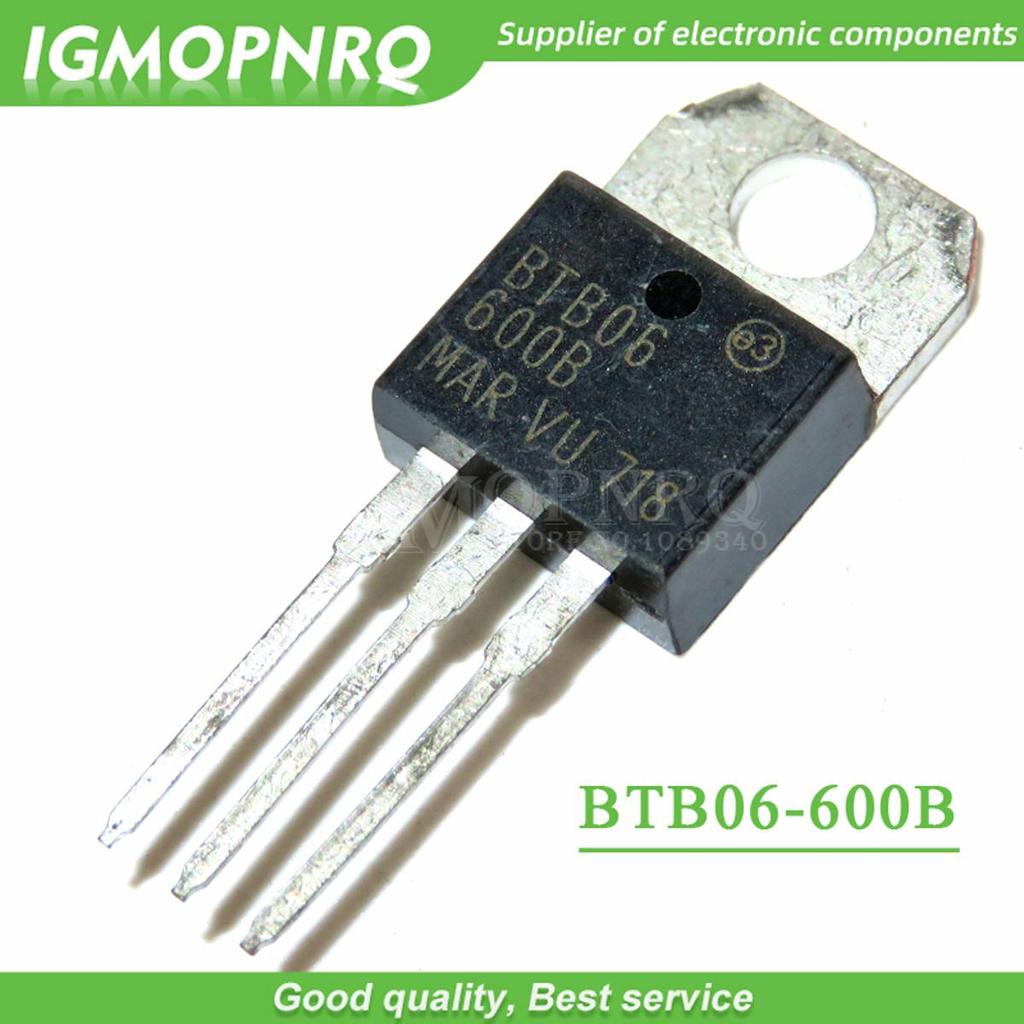 5 chiếc BTB06-600B BTB06-600B BTB06 Triacs 6 Amp 600 Volt TO-220 mới nguyên bản