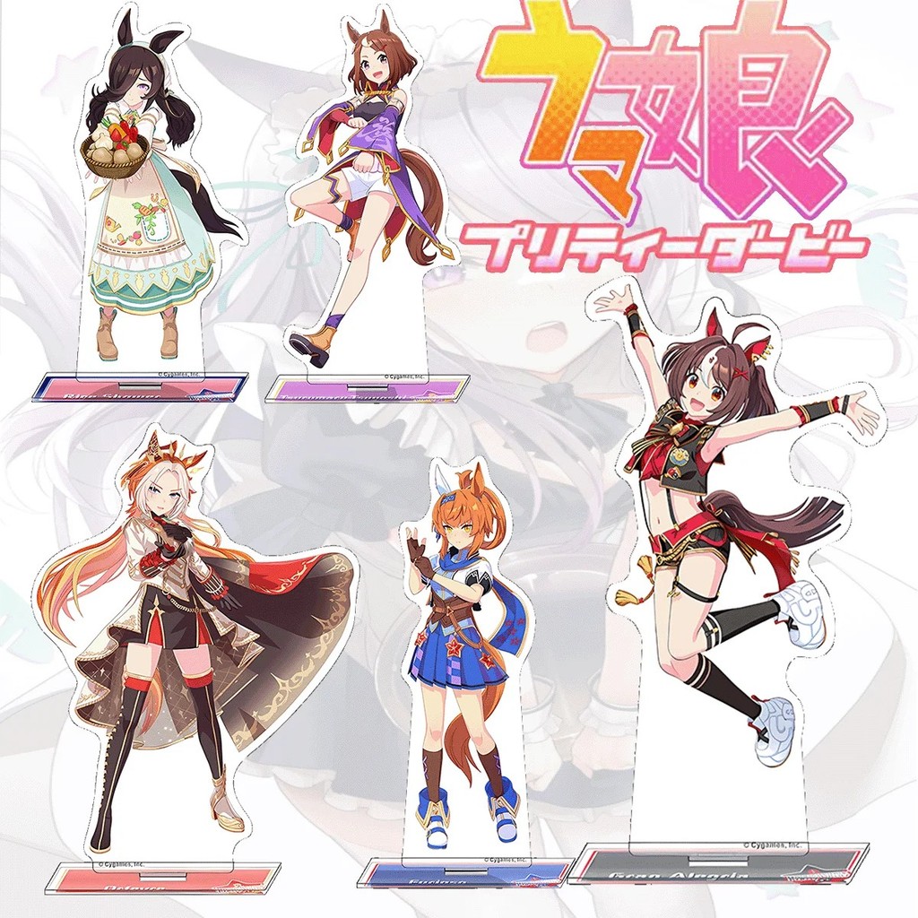 Standee Anime Uma Musume Pretty Derby Mô Hình Mica Acrylic 15cm Trang Trí Bàn Học Eishin Flash Haru 