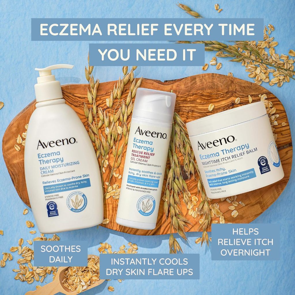Kem dưỡng da ngừa chàm Aveeno Eczema Therapy Itch Relief Balm dành cho da khô ngứa 312g (Mỹ)