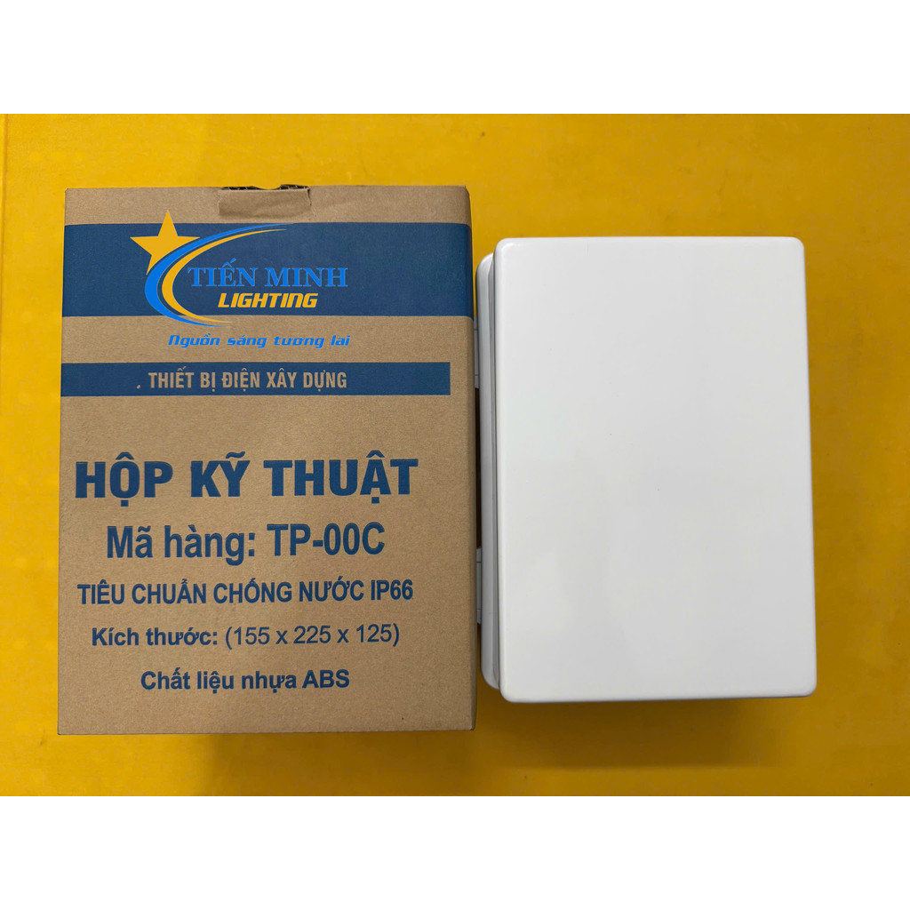 Tủ điện nhựa chống nước lắp đặt ngoài trời trong nhà, hộp kỹ thuật, box điện, kích thước 155x225x125
