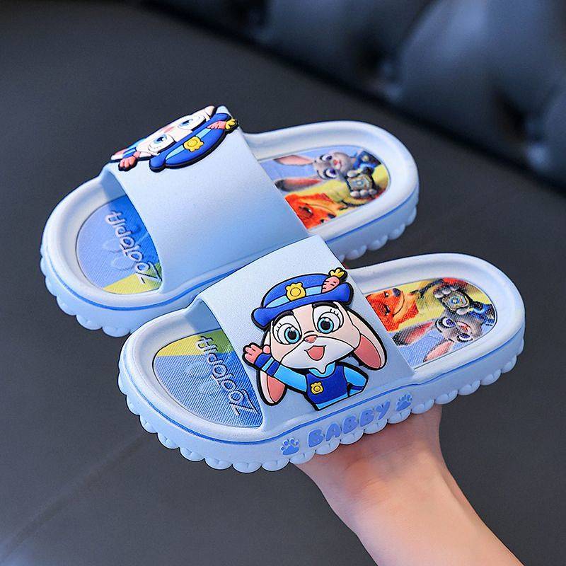 Zootopia Slippers Children's New Fox Nick Judy Bathroom Non-Slip Soft Bottom Home Boys and Girls San