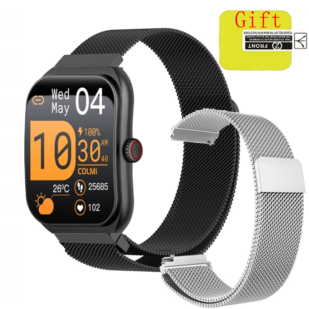 Dây đeo bằng thép không gỉ COLMI P86 cho đồng hồ thông minh COLMI P80 Phụ kiện dây đeo vòng tay thay