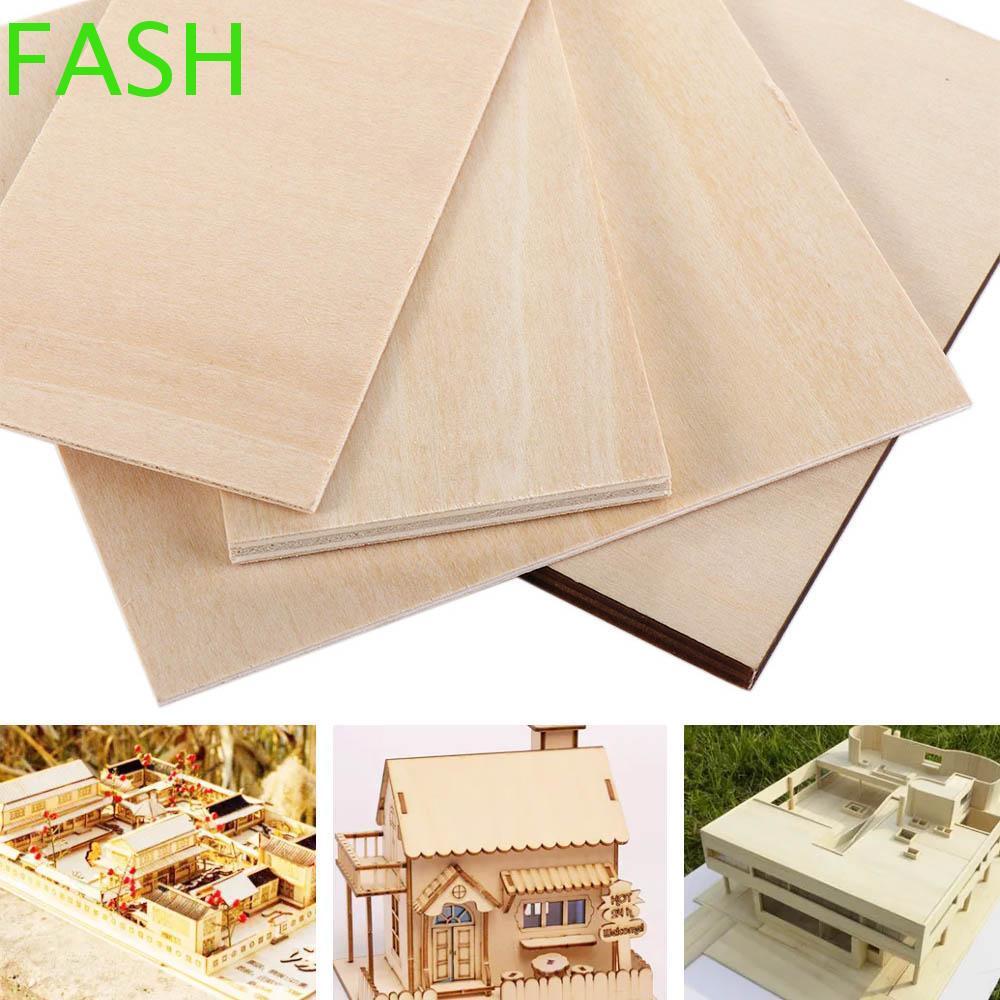 FASH Basswood Ván ép Điêu khắc Mô hình Làm dăm gỗ Đồ chơi Balsa Vật liệu xây dựng Mô hình gỗ DIY Tấm