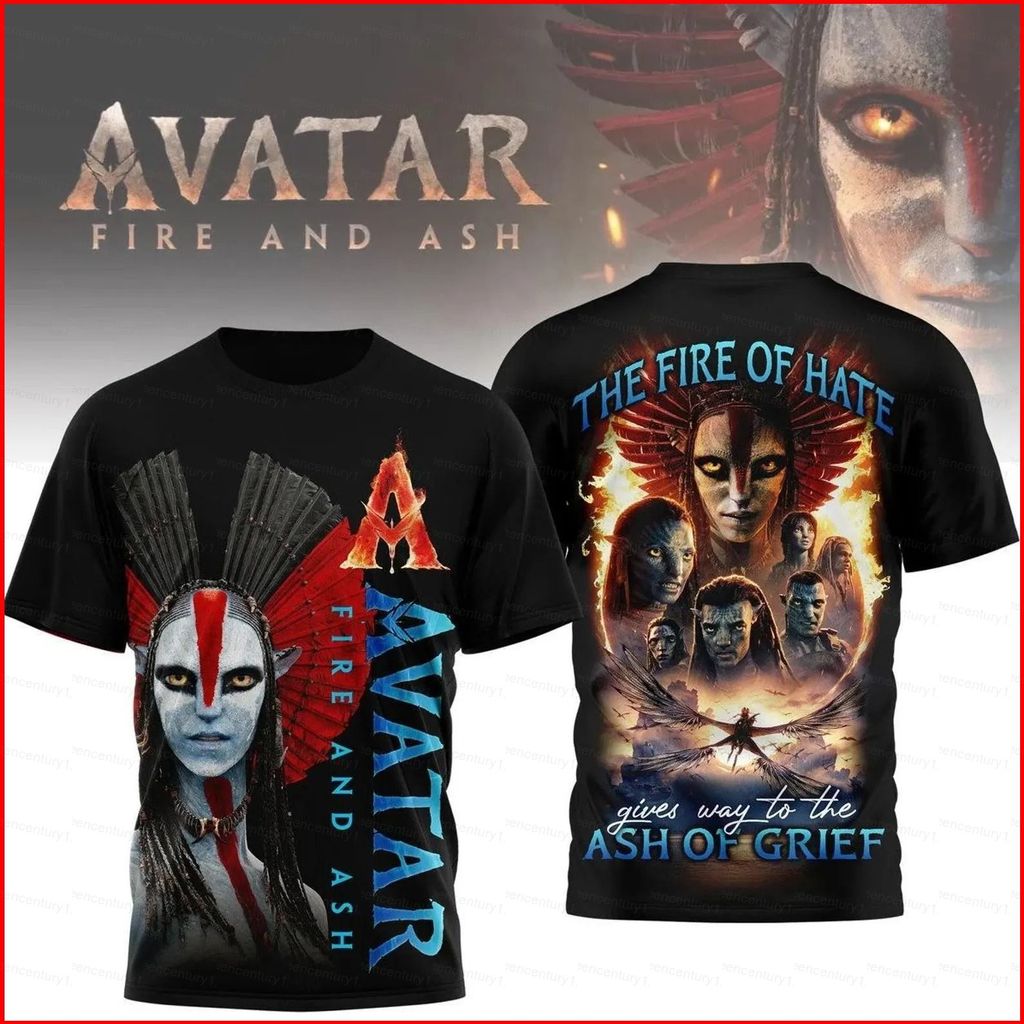 Áo thun AnimeAvatar Jake Sully tay ngắn phiên bản Avatar 3 Fire and Ash Varang